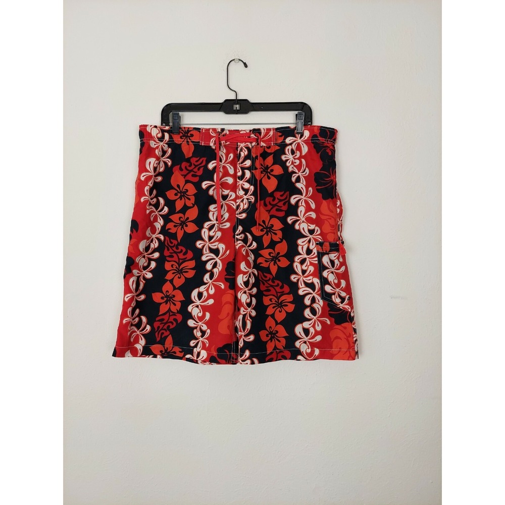 Banana Split Board Shorts Mens Size Small Red Floral Boardshorts Skate Surf  EUC